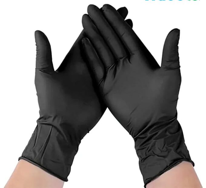 Black Nitrile Gloves - Image 4