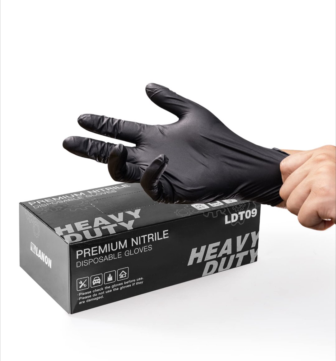 Black Nitrile Gloves - Image 5