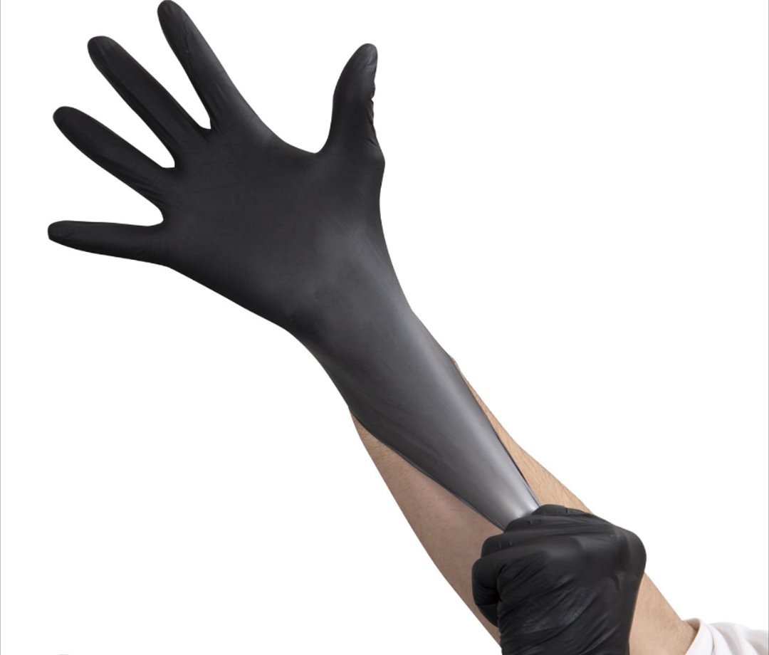 Black Nitrile Gloves - Image 3