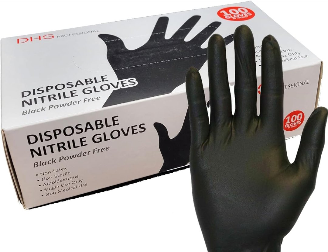black nitrile gloves