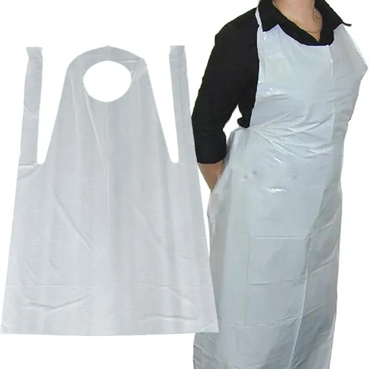 disposible white aprons in UK